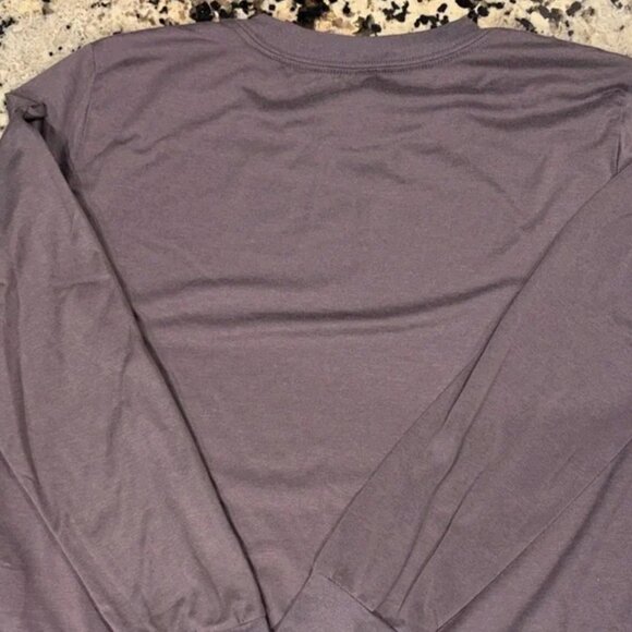 Vuori Women’s Daydream Crew Long Sleeve – Hazel Heather (Muted Purple) – Size Me - Picture 14 of 15